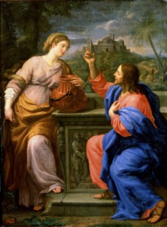 'Christ and the Samaritan Woman at Jacob's Well'. c.17th century.  Creator: Carlo Maratti.