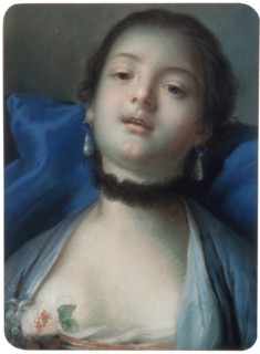 'Female Head', 18th century. Artist: François Boucher