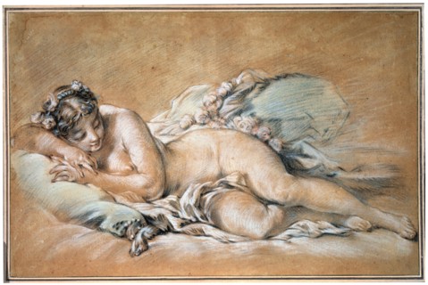 'Sleeping Young Woman', 1758.  Artist: François Boucher