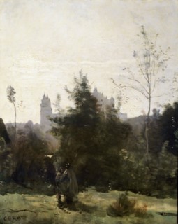 'Château de Pierrefonds', 1860s.  Artist: Jean-Baptiste-Camille Corot