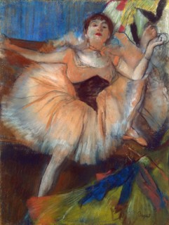 'Seated Dancer', 1879-1880.  Artist: Edgar Degas