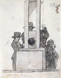 'French Penalty', between 1824 and 1828.  Artist: Francisco Goya