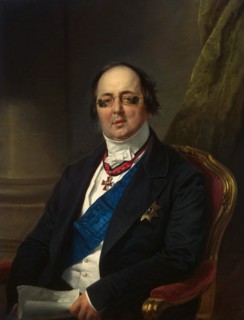 'Portrait of Count Alexander Kushelev-Bezborodko', 1851-1852.  Artist: Franz Kruguer