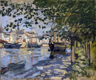 'Seine at Rouen', 1872.  Artist: Claude Monet