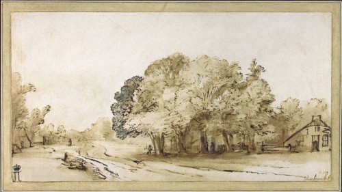 'Village Road', c1650.  Artist: Rembrandt Harmensz van Rijn