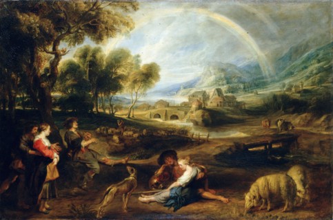 'Landscape with a Rainbow', early 1630s.  Artist: Peter Paul Rubens