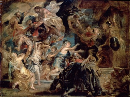 'The Death of Henry IV and the Proclamation of the Regency', 1622.  Artist: Peter Paul Rubens