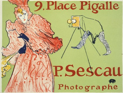 9, Place Pigalle, P. Sescau Photographe (Poster), 1894.  Artist: Henri de Toulouse-Lautrec