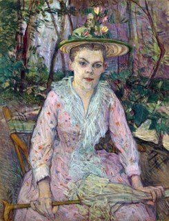 'Woman with an Umbrella', 1889.  Artist: Henri de Toulouse-Lautrec