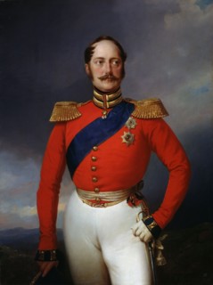 'Portrait of Emperor Nicholas I', (1796-1855), 1847.  Artist: Franz Kruger
