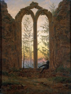 'The Dreamer (Ruins of the Oybin)', c1835. Artist: Caspar David Friedrich