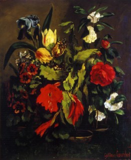 'Still Life of Flowers', 1863.  Artist: Gustave Courbet