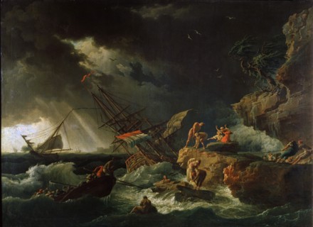 'Storm at the Sea', 1740s.  Artist: Claude-Joseph Vernet