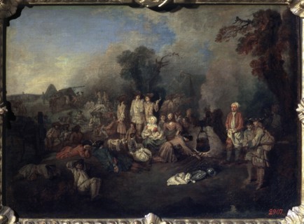 'Bivouac', c1710. Artist: Jean-Antoine Watteau