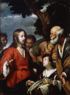 'The Miracle of the Five Loaves and Two Fishes', after 1630.  Artist: Bernardo Strozzi