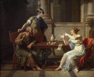 'Socrates and Alcibiades at Aspasia', 1801.  Artist: Nicolas Andre Monsiau
