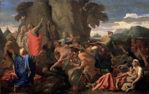 'Moses Striking Water from the Rock', 1649.  Artist: Nicolas Poussin