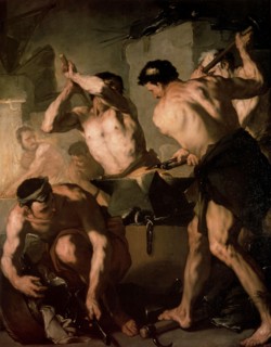 'The Forge of Vulcan', c1660. Artist: Luca Giordano