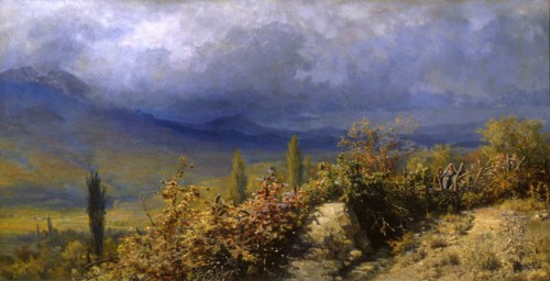'Autumn view of the Crimea', 1884.  Artist: Grigori Grigoryevich Myasoedov