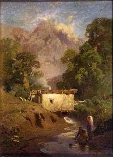 'Crimean Landscape', Russian painting of 19th century. Artist: Fyodor Vasil'yev