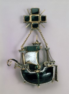 'Pendant in form of a ship', early16th century. Artist: Unknown