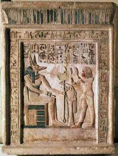 'Stele of the Royal Scribe Ipi', middle of the 14th century BC.