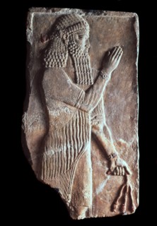 'Priest with a branch of pomergranate tree', 722-705 BC. Artist: Unknown