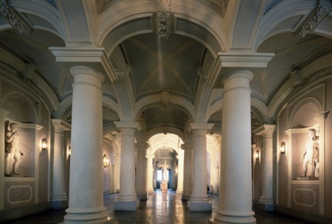 'The Entrance hall of the Menshikov Palace in Saint Petersburg', 1716-1720.  Artist: Giovanni Maria Fontana