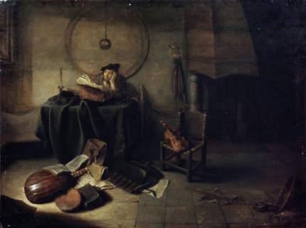 'Melancholy II (Scientist in his studio)', Dutch painting of 17th century. Artist: Isaak de Jouderville