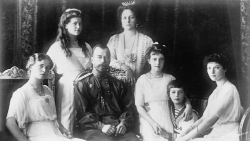 The Family of Tsar Nicholas II of Russia, 1910s.  Artist: Anon