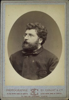 Georges Bizet, French composer and pianist, 1870s(?). Artist: Etienne Carjat