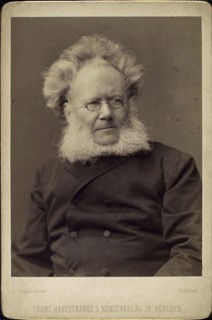 Henrik Ibsen, Norwegian playwright and poet, late 19th or early 20th century.  Creator: Franz Seraph Hanfstaengl.