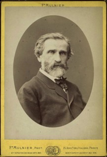 Giuseppe Verdi, Italian composer, late 19th century. Artist: Frederick Mulnier