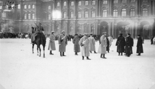 Palace Square, St Petersburg, Russia, on 'Bloody Sunday', 1905. Artist: Anon