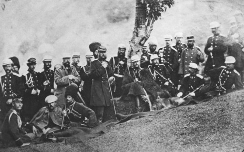 Grand Duke Michael Nikolaevich of Russia on an expedition, c1880. Artist: Unknown