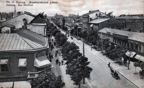 Deribasovskaya Street, Odessa, Russia, mid 19th century. Artist: Unknown