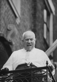 Soviet leader Nikita Khrushchev in New York, USA, September 1960. Artist: Unknown