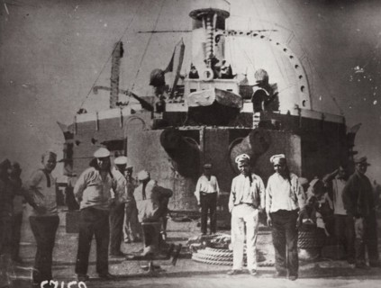 Uprising on the battleship 'Potemkin', Constanta, Romania, 1905. Artist: Unknown