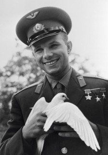 Yuri Gagarin, Russian cosmonaut, c1963-c1964. Artist: Unknown