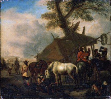 'The Watering Place', 17th century.  Creator: Philip Wouverman.