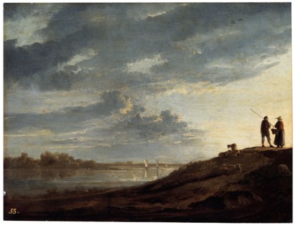 'Sunset over the River', 1650s.  Artist: Aelbert Cuyp