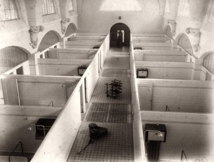 Interior view of the Clinic of Balneotherapy, Mineralnye Vody, Russia, 1910s. Artist: Anon