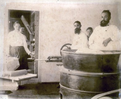 Production of mineral water cake, Yessentuki, Russia, 1900s.  Artist: Anon