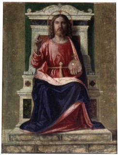 'Christ Enthroned', (Saviour of the World), c1505. Artist: Giovanni Battista Cima da Conegliano