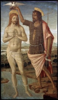 'The Baptism of Christ', after 1486.  Artist: Guidoccio Cozzarelli