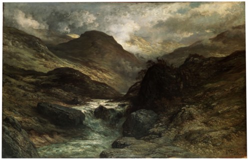 'A Canyon', 1878.  Artist: Gustave Doré
