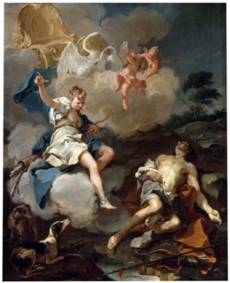 'Diana and Endymion', 1723. Artist: Giovanni Battista Pittoni the Younger