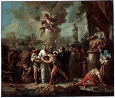 'The Martyrdom of Saint Lawrence', 18th century.  Artist: Gaspare Diziani