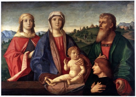 'Madonna and Child with Saints and Donator', c1504. Artist: Pasqualino Veneto
