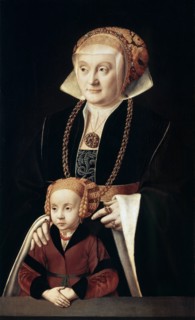 'Portrait of a Lady with Daughter', c1530s-c1540s.  Artist: Bartholomaeus Bruyn the Elder